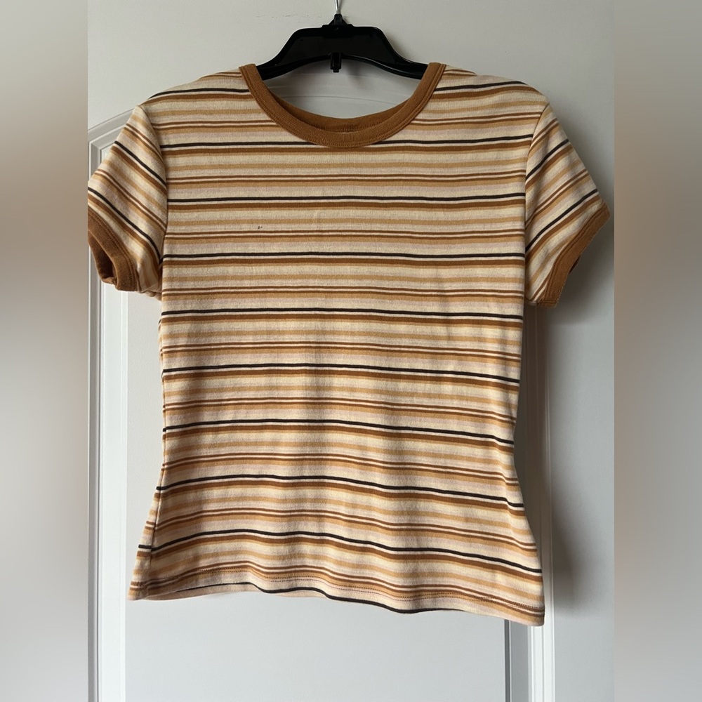 Casual Striped Junior Tees- Two